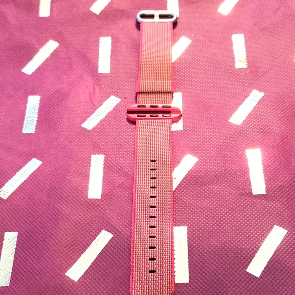 Original Apple watch nylon woven band- pink